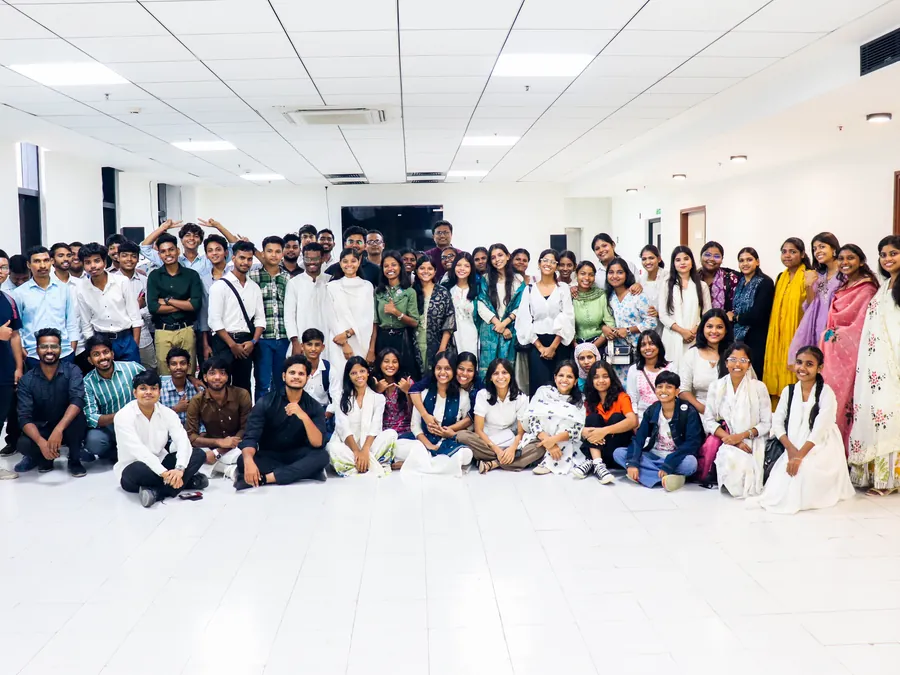 The youth ministry meeting together